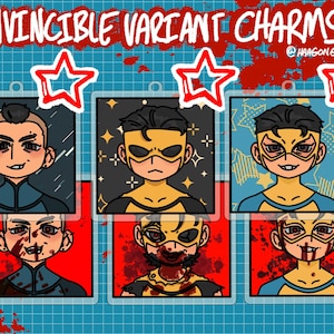 Invincible Acrylic Charms | Mohawk Mark / Sinister / Lensless Mark |
