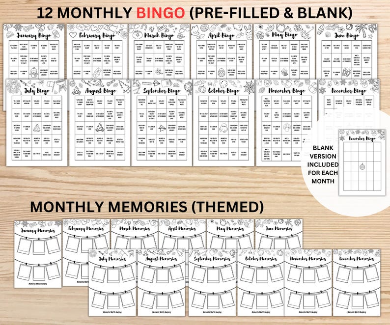 2026 MEGA Journal bundle, Printable Journal Planner, Bullet Journal monthly yearly trackers, Mood, Habit, Reading, A4 & A5, Digital Download image 4