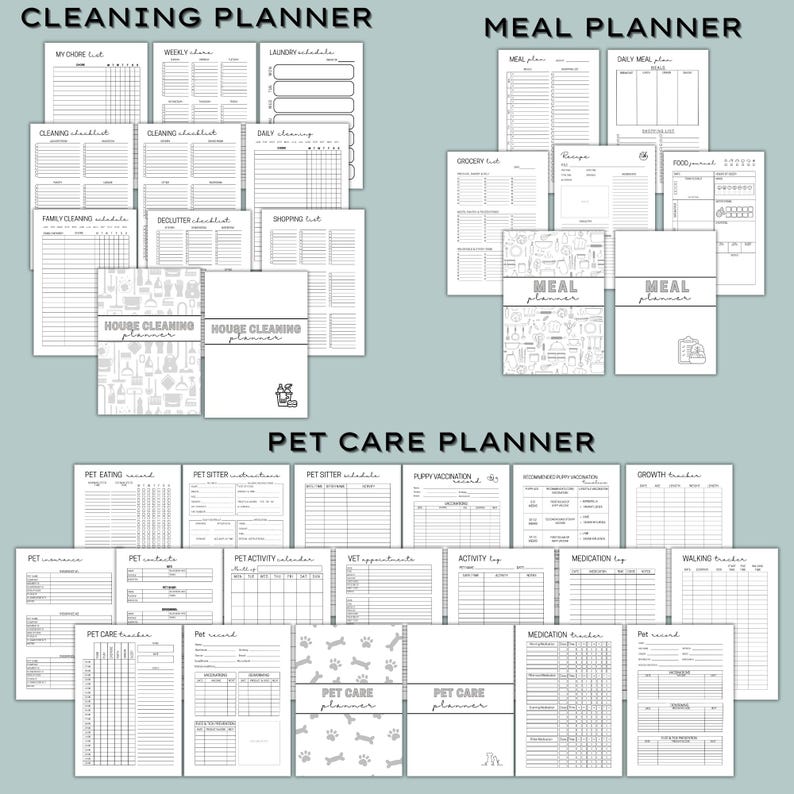 Ultimate Life Planner Printable Bundle: 15 in 1 Mega Bundle - ADHD ...
