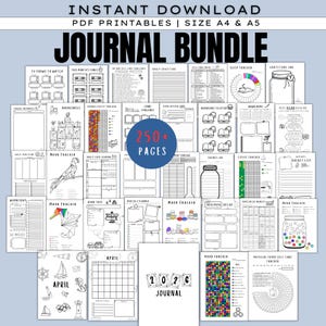 Paquete Bullet Journal 2025-2026 (PAQUETE B): Planificadores diarios, semanales y mensuales, registro de estado de ánimo, autocuidado, finanzas, lectura, objetivos y tareas de limpieza.