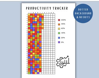 Productivity Tracker - PRINTABLE Journal Page, Goal Tracker, Productivity Planner Page, Productivity Journal, Task Tracker, Planner Page PDF