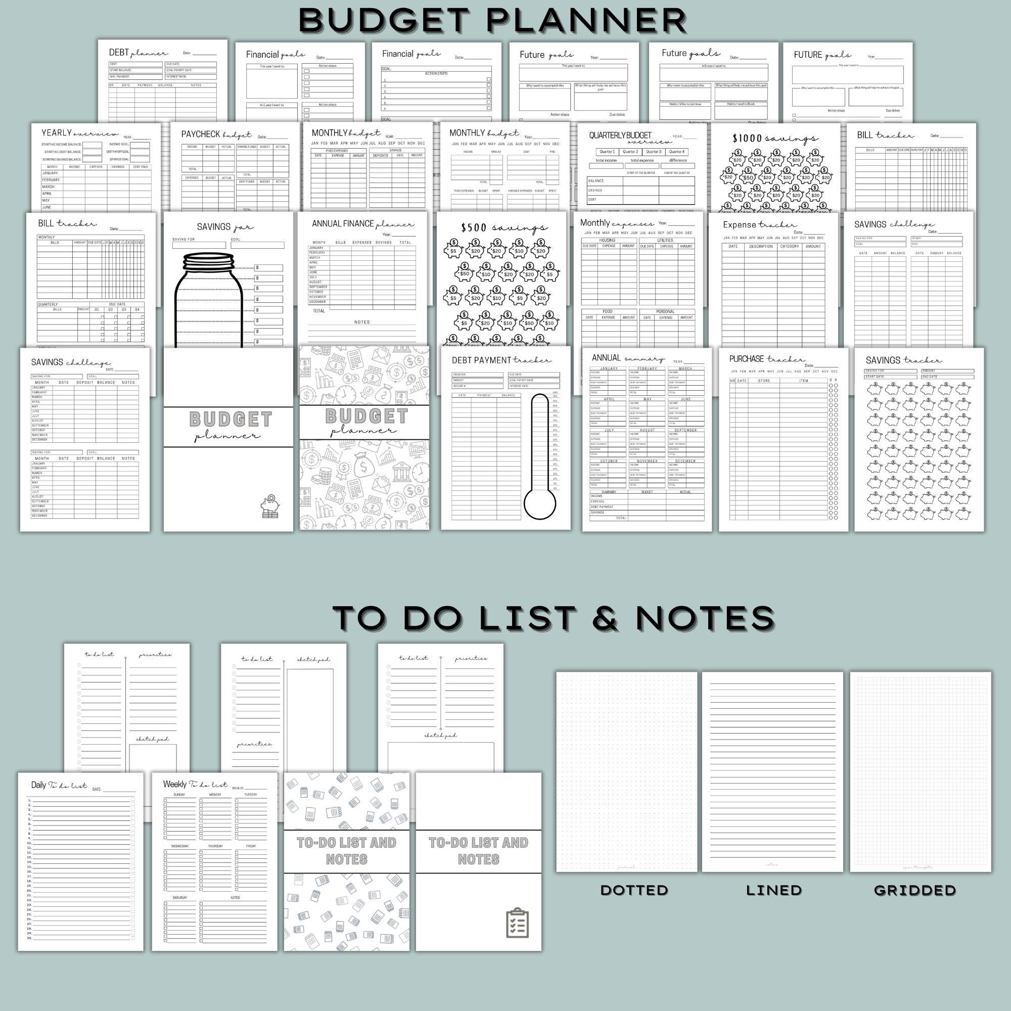 Ultimate Life Planner Printable Bundle: 15 in 1 Mega Bundle - ADHD ...