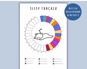 Sleep Tracker - PRINTABLE Journal Page, Monthly Tracker, Habit Tracker, Sleep Quality, Sleep Cycle, Sleep Log, Health Tracker, Planner Page