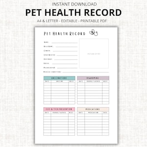 Gezondheidsdossier huisdier, formulieren fokker honden, sjabloon hondeneigenaar, bewerkbaar formulier hond of kat, gezondheidsdossier puppy, vlooien- en tekendossier, pdf-brief A4