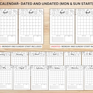 2026 MEGA Journal bundle, Printable Journal Planner, Bullet Journal monthly yearly trackers, Mood, Habit, Reading, A4 & A5, Digital Download image 16