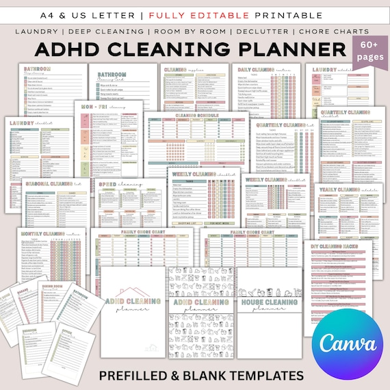 ADHD Cleaning Planner for Adults