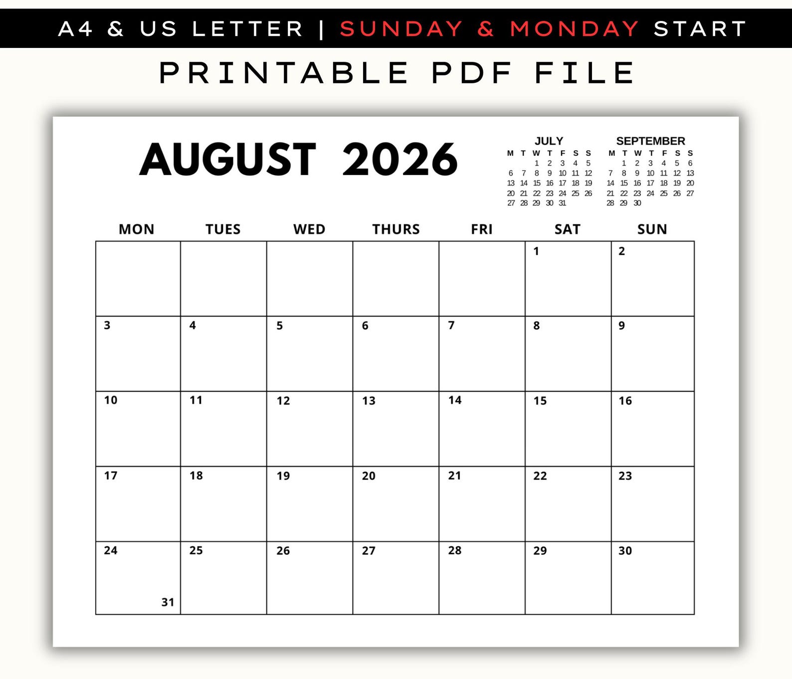 August 2026 Printable Calendar Minimalist Monthly Planner Digital august-2026-printable-calendar-minimalist-monthly-planner-digital