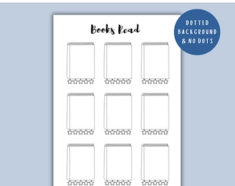 Books Read - PRINTABLE Book Tracker Journal Page, Planner Page, Book Journal, Reading Log, Bullet Journal, Book Review, Reading Tracker, PDF