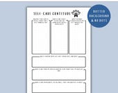 Daily Gratitude Journal - PRINTABLE Gratitude Journal Page, Planner Page, Wellness Journal Page, Mental Health Journal, Daily Tracker