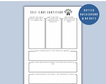 Daily Gratitude Journal - PRINTABLE Gratitude Journal Page, Planner Page, Wellness Journal Page, Mental Health Journal, Daily Tracker