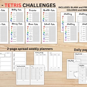 2026 MEGA Journal bundle, Printable Journal Planner, Bullet Journal monthly yearly trackers, Mood, Habit, Reading, A4 & A5, Digital Download image 2