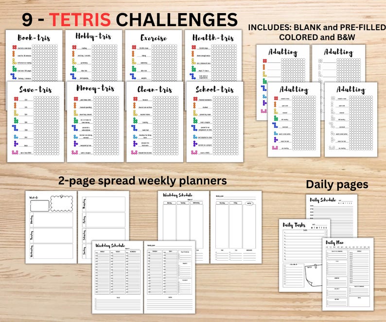 2026 MEGA Journal bundle, Printable Journal Planner, Bullet Journal monthly yearly trackers, Mood, Habit, Reading, A4 & A5, Digital Download image 2
