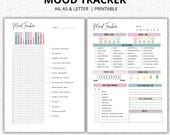 Printable Daily Mood Tracker: Colorful Mental Health Journal (PDF Download A4/A5/Letter Size)