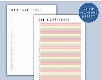 Gratitude Journal - PRINTABLE Journal Page - Gratitude Journal - Daily Gratitude - Wellness Journal - Mental Health Journal - Daily Tracker
