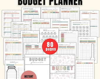 Budget Planner Printable: Financial Organizer PDF (A4/A5/Letter Sizes)