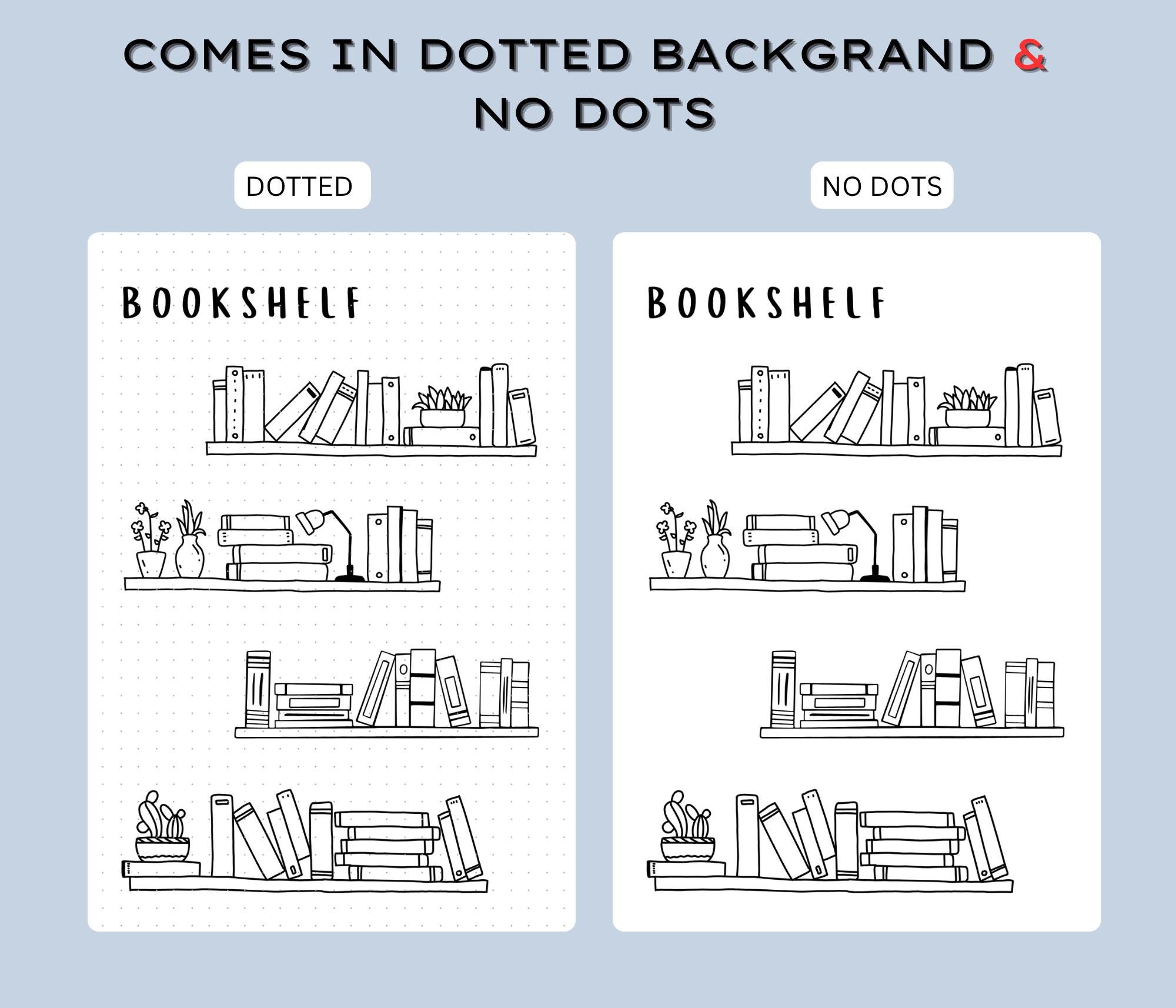 Reading Tracker - PRINTABLE Journal Page, Bookshelf Reading Log, Book ...