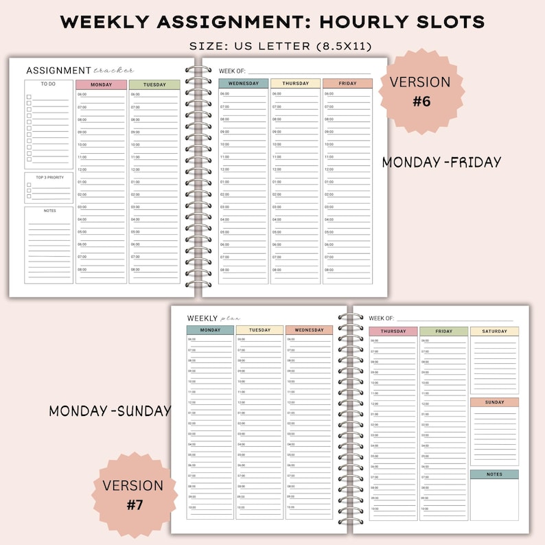 Suitable Assignment Layouts Student Assignment Tracker Printable: Homeschool Planner (PDF Download ...