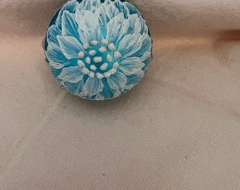 Glass ornament,Christmas ornament,hand mudded when dried 3D affect,bling added to finish it off,turquoise mat, 2.64x2.64,regular size