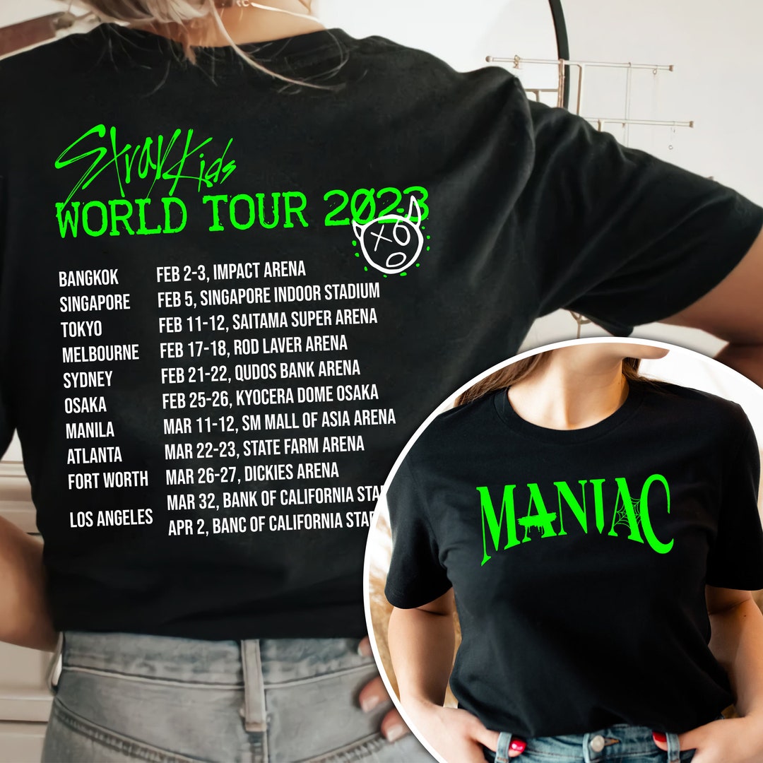 krysantemum En begivenhed kind Stray Kids World Tour 2023 Shirt. Stray Kids Maniac Tour - Etsy