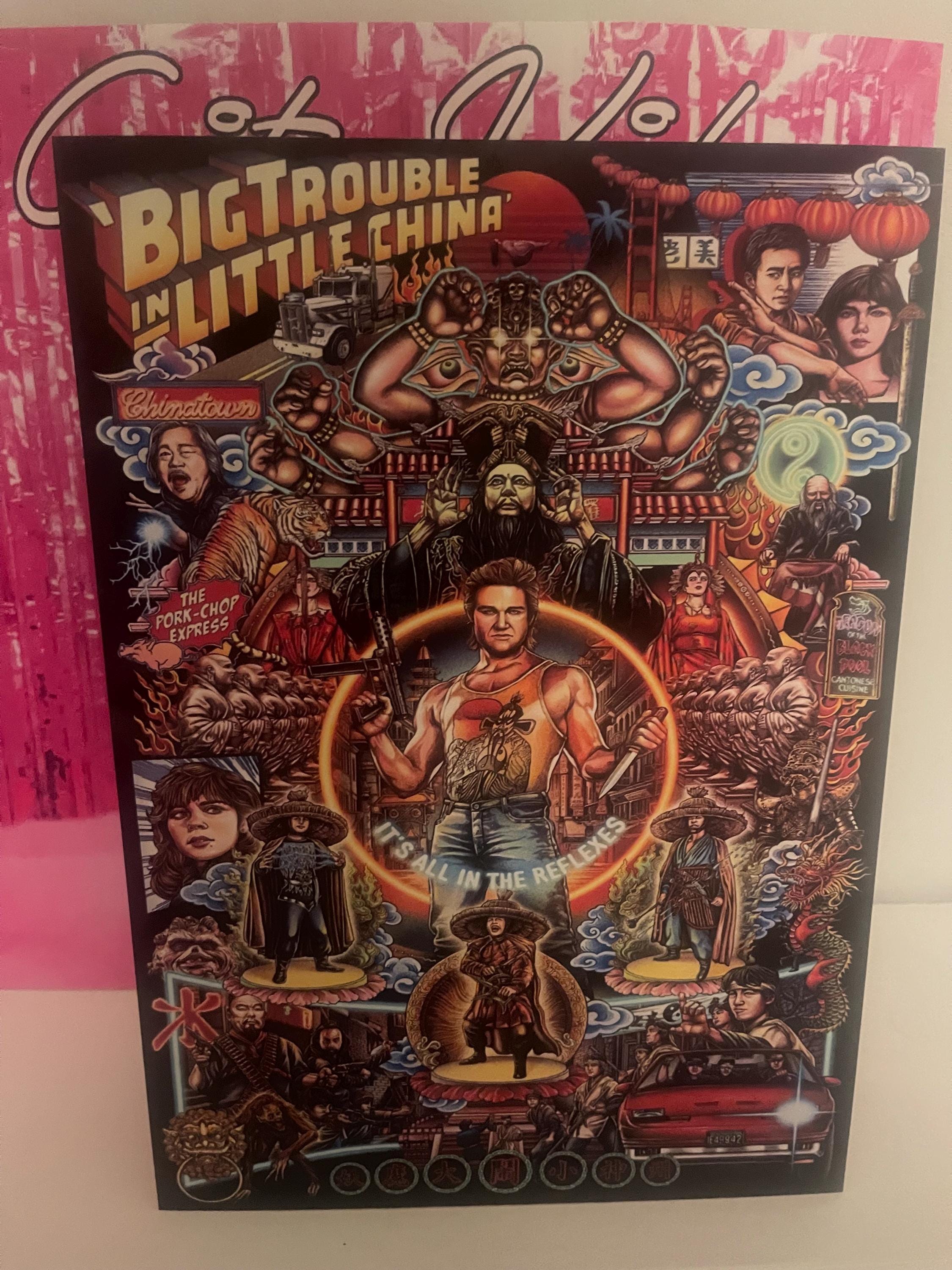 Kurt Russell ‘’Big Trouble In Little China’  A4 Standee Photo Print promo new. John Carpenter.