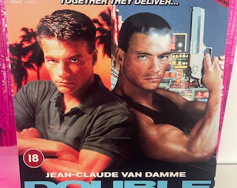 Jean Claude Van Damme 'double Impact' A4 Photo Print: 1980s UK