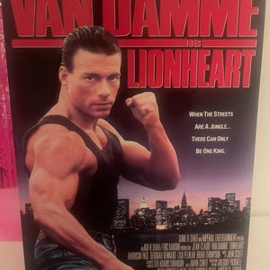 Jean Claude Van Damme &#39;LIONHEART&#39; A4 Aufsteller Fotodruck Promo neu.
