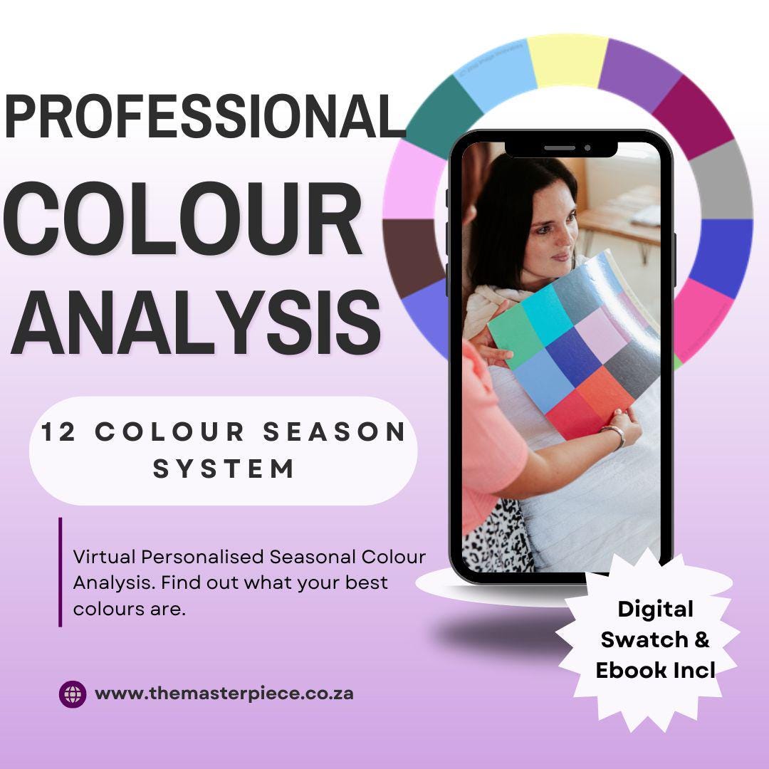 Virtual Personal Colour Analysis: 12 Season System - Etsy
