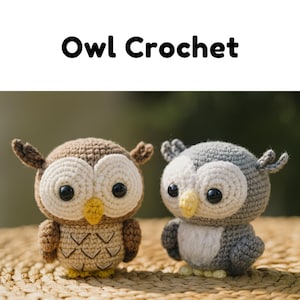 Owl Crochet Pattern, Forest Animal Amigurumi, crochet animals, crochet patterns, crochet, gift crochet, digital design, crochet download