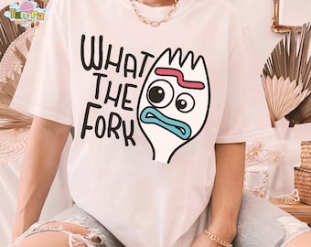 Retro 90s Disney Toy Story What The Fork Tee, Crop Top, Buzz Lightyear Shirt, WDW Magic Kingdom Disneyland Family Vacation Holiday Gift