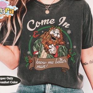 Muppet Christmas Carol Ghost of Christmas Present Tee, Know Me Better Man Quote Shirt, Disney Holiday Gift, Classic Xmas Movie Design