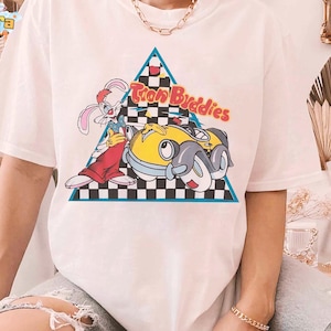 Roger Rabbit T-Shirt, Crop Top, Who Framed Roger Rabbit Characters, Retro 80s Disney Movie Tee, Funny Vintage Cartoon Design, Disney