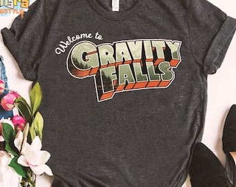 Disney Gravity Falls Willkommen bei Gravity Falls Tee, BTW Magic Kingdom Disneyland Urlaub Geschenk, Familie Geburtstag Shirt für Erwachsene Kinder Kleinkinder