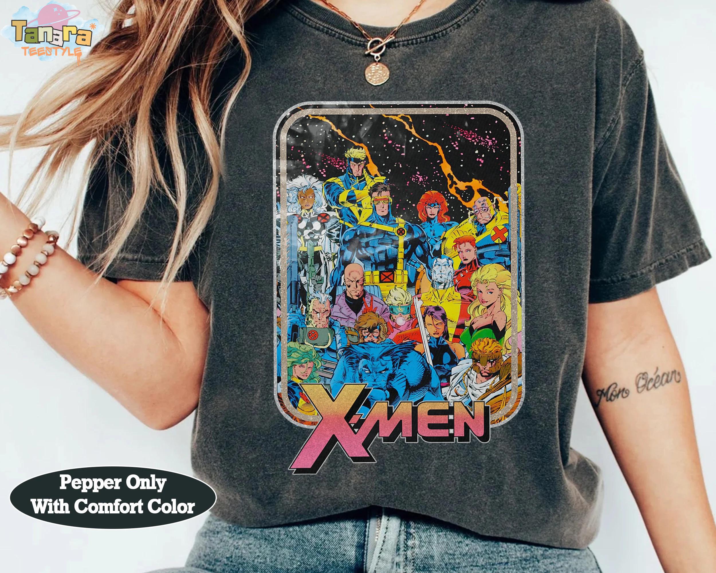 X-men Classic Comic Group Shot T-shirt, Crop Top, Vintage Marvel 