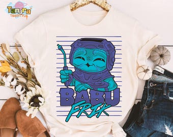 Retro 90s Star Wars Babu Frik Smile Tee, Crop Top, Galaxy's Edge Collection, Perfect for Star Wars Fans, Cute Character Design,Birthday Gift