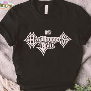 Retro 90s MTV Headbangers Ball Tee, Crop Top, Vintage Metal Music Logo, Classic Band Shirt, Perfect for Rock Fans, Unisex Gift Idea
