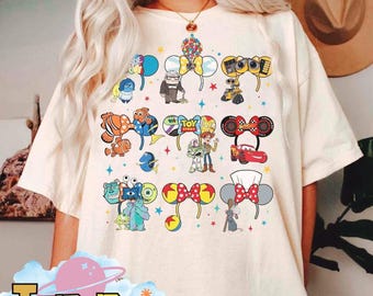 Disney Pixar Movies Tee, Monster Inc Toy Story Inside Out Shirt, Disneyland Resort Family Trip Gift, Pixar Fest Playtime Party 2025