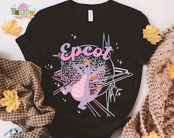 Camiseta Figment Imagination One Little Spark, Top corto, Camiseta Disney con un lindo dragón morado, Regalo para Epcot, WDW Magic Kingdom, Camiseta para vacaciones familiares