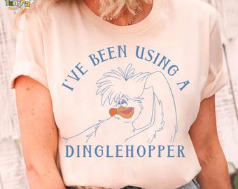 Retro 90s Disney The Little Mermaid Scuttle Tee, Crop Top, Dinglehopper Design, Perfect for Disney Fans, Classic Cartoon Gift, Vacation