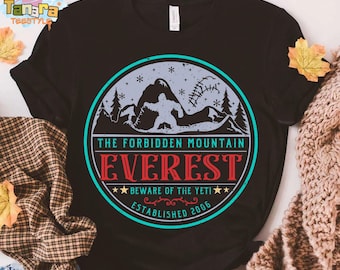 Retro 90s Disney Expedition Everest Yeti T-Shirt, WDW Disneyland Family Vacation Trip, Legend of the Forbidden Mountain Matching Shirt