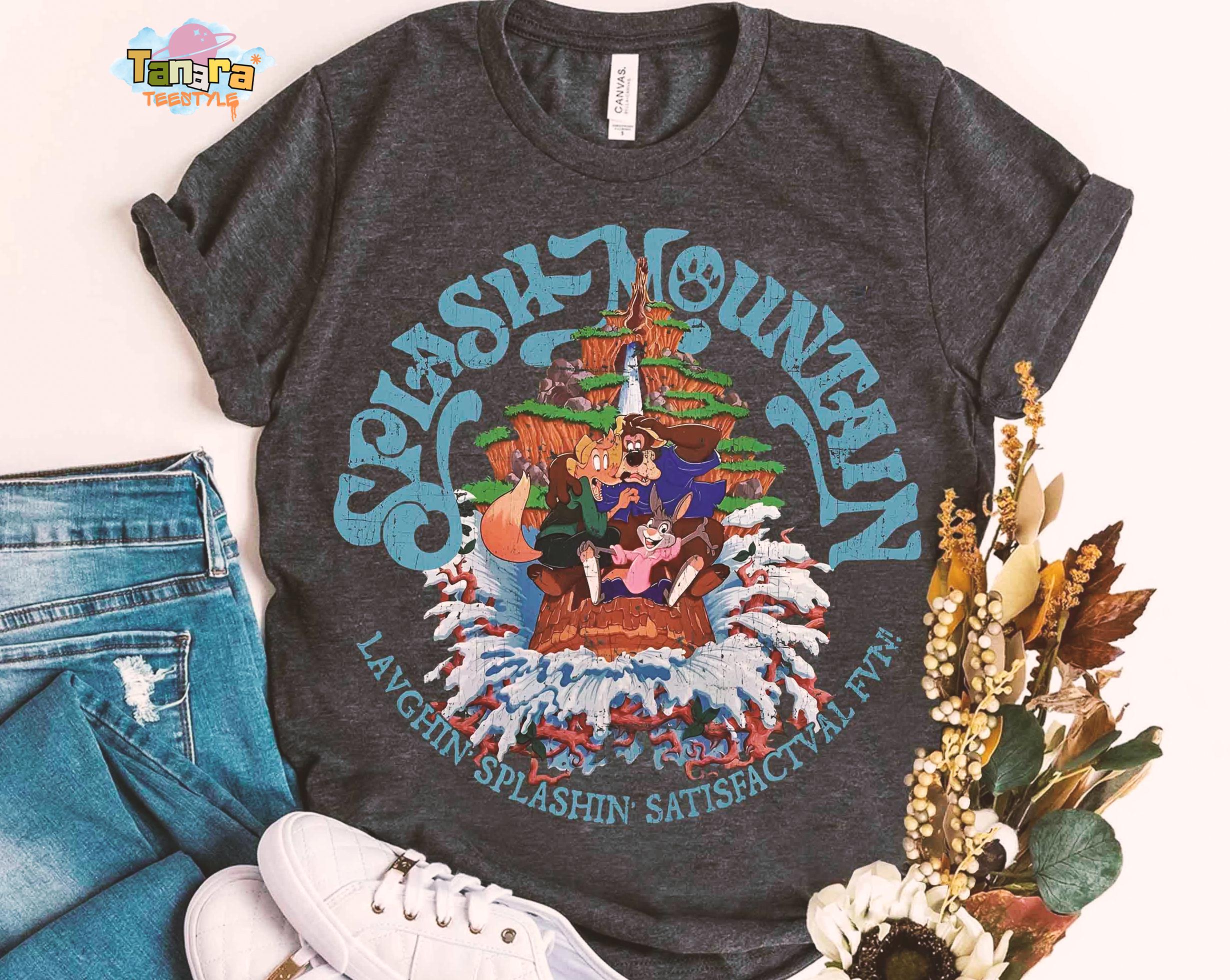 トップス dead stock splash mountain long T 1993 Disneyland Splash Mountain Tie Dye Shirt - BIDSTITCH