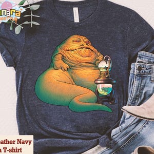 Retro 90s Star Wars Jabba the Hutt Shirt, Funny Jabba&#39;s Palace Design, Perfect for Disneyland Visitors, Galaxy&#39;s Edge Collection, Movie Fan