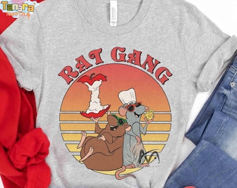 Retro 90s Disney Ratatouille Shirt, Funny Remy Chef and Emile Rat Gang Tee, Anyone Can Cook Design, Disneyland Vacation Family Gift
