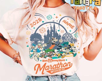 Retro 90s runDisney Mickey & Friends Marathon Weekend Tee, Crop Top, Every Mile Is Magic Half Marathon, Family Runner 5K 10K