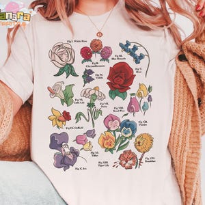 Disney Alice In Wonderland T-Shirt, Singing Wildflower Seed Design, Cheshire Cat and Mad Hatter Tee, Disneyland Birthday Gift, Family Gift
