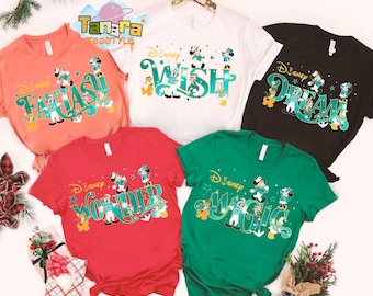 Retro 90s Mickey & Friends Disney Cruise Line T-Shirt, Disney Wish Fantasy Magic Wonder 2025, Matching Family Vacation Tee, WDW Gift