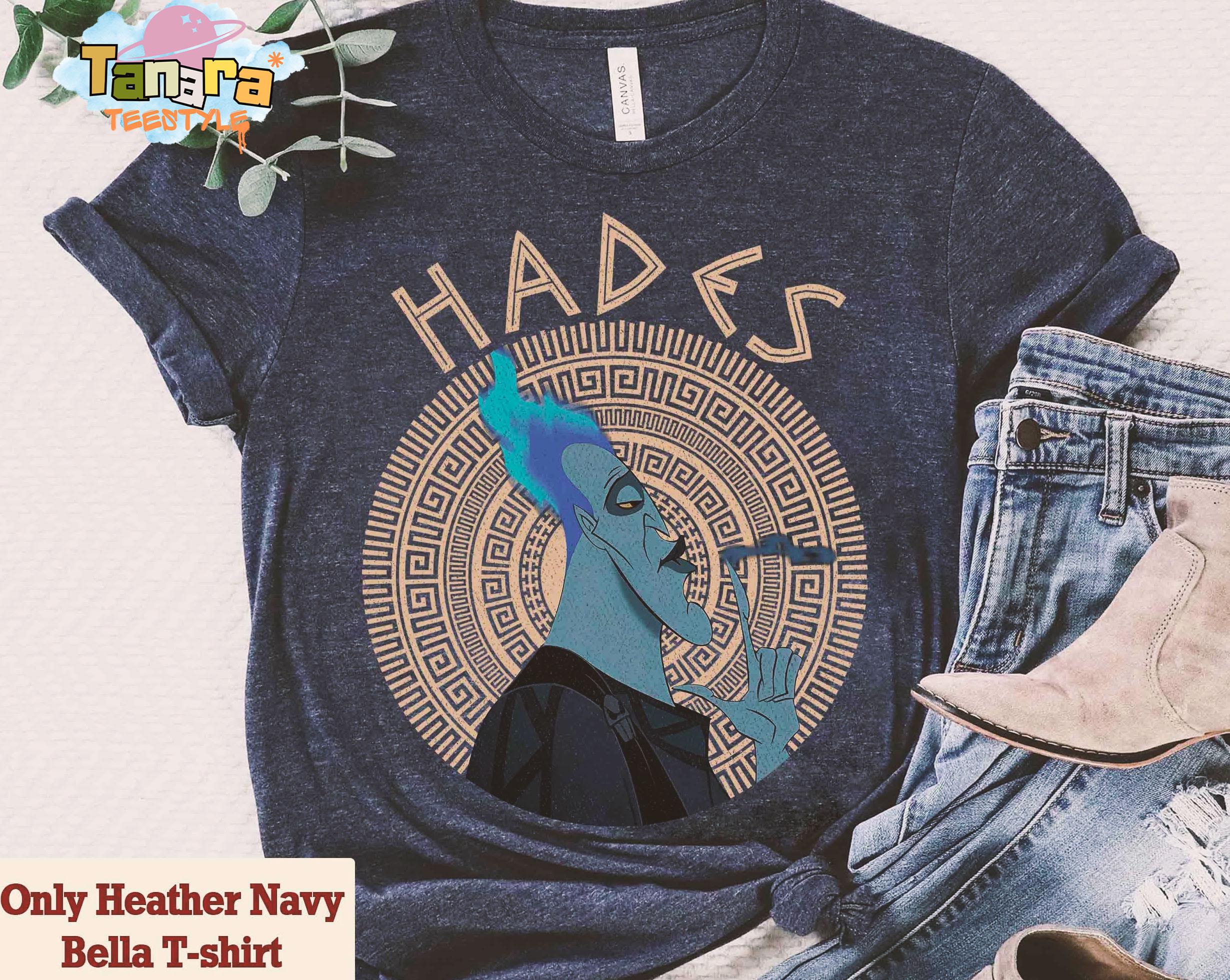 Retro 90s Disney Hercules Hades T-shirt, Vintage Villain Portrait 