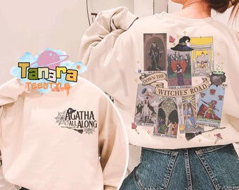 Retro 90s Agatha All Along Shirt, Marvel Disney Wandavision Collection, Agatha Harkness Witch Tee, Tarot Card Design, Queer Pride Gift