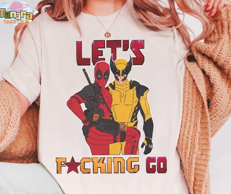 Camiseta retro de los 90 de Deadpool y Lobezno, diseño clásico de Marvel X-Men, regalo para fans del MCU, camiseta de pareja de mejores amigos, camiseta de Logan y Wade Wilson imagen 1