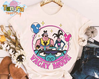 Retro 90s Disney Villains Yzma and Kronk Shirt, The Emperor's New Groove Tee, Mickey Balloon Vacation Mode, Disneyland Family Holiday 2025