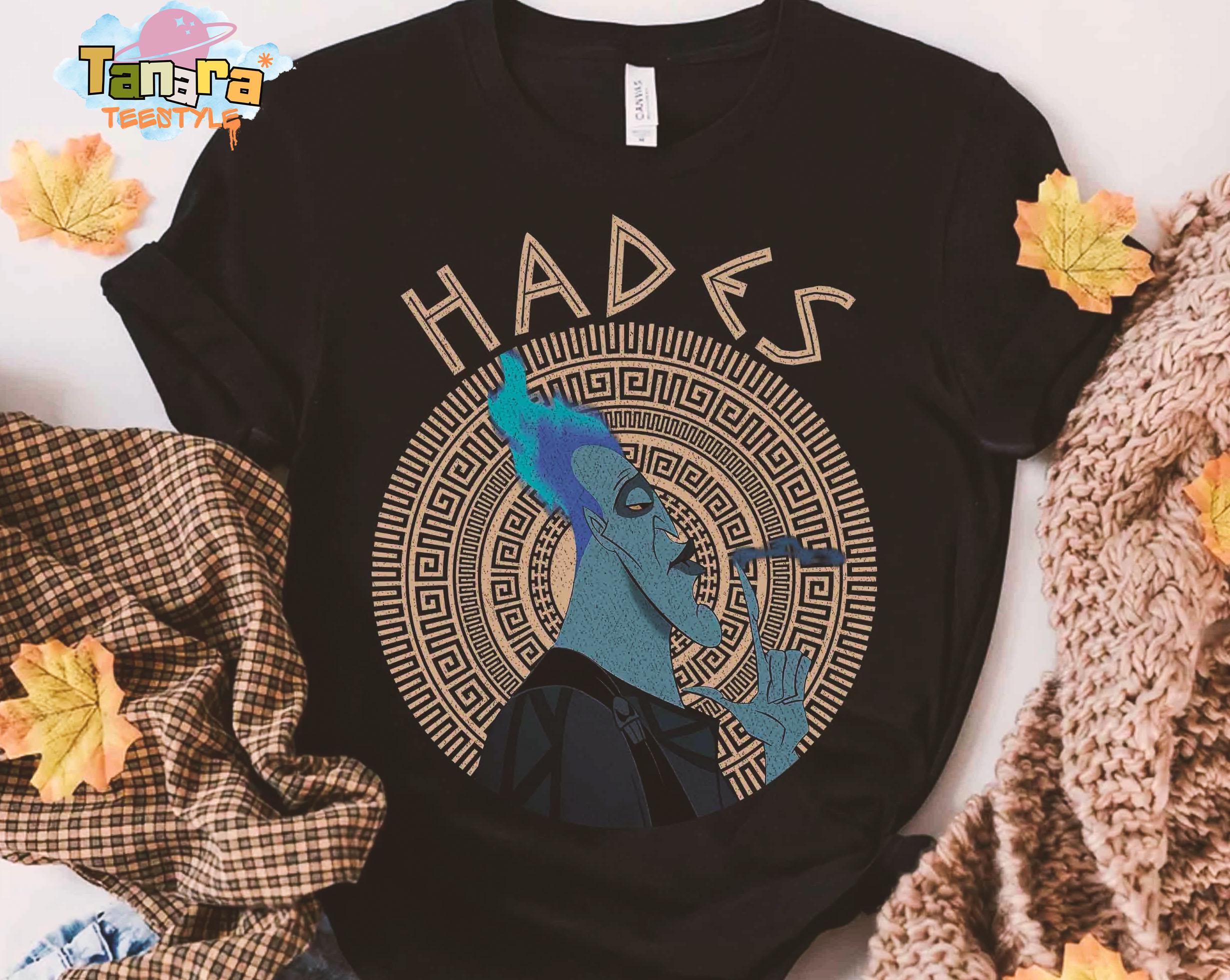 Retro 90s Disney Hercules Hades T-shirt, Vintage Villain Portrait 